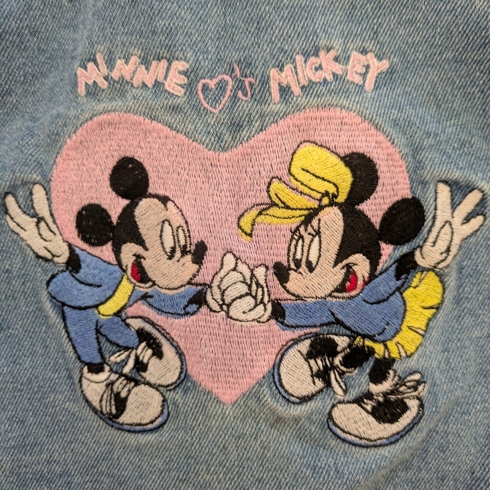 Vintage Disney Embroidered Child's Denim Vest 1990s - Picture 3 of 7